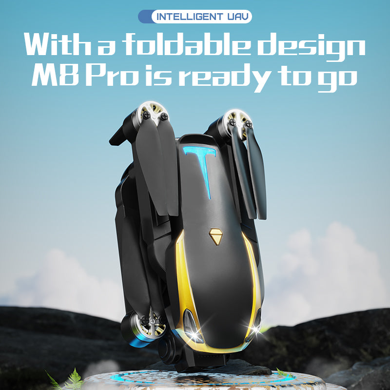 M8 Pro Drone Quadcopter Remote Control Handle Four Axis HD 6K Photography UAV Altitude Fixation Helicopter Toys