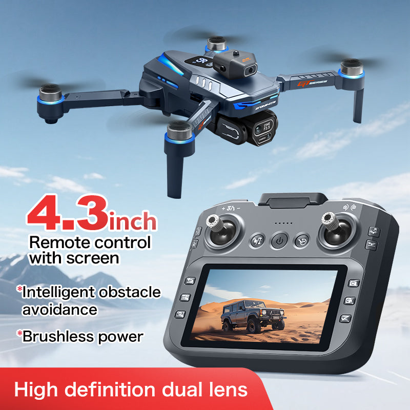 GT8 Brushless Motor Drone With 6K HD Camera & 5G FPV Transmission Free RC Quadcopter, Obstacle Avoidance, Altitude Hold One-Key Return To Foldable For Aerial Photography