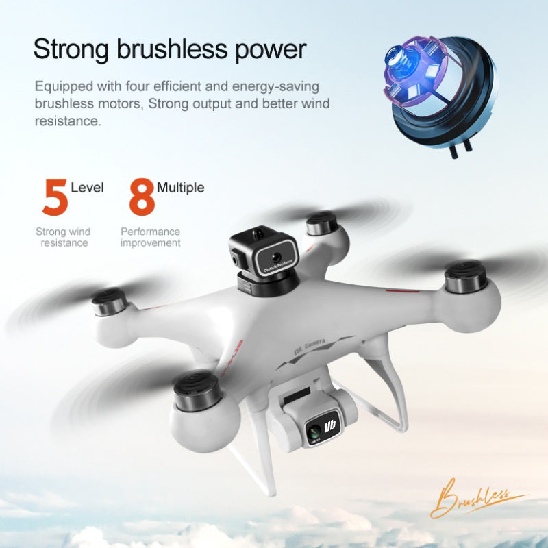 S116 Brushless Drone With Four-Way Obstacle Avoidance, HD Aerial Photography, Optical Flow Positioning, Remote Control, Long Battery Life