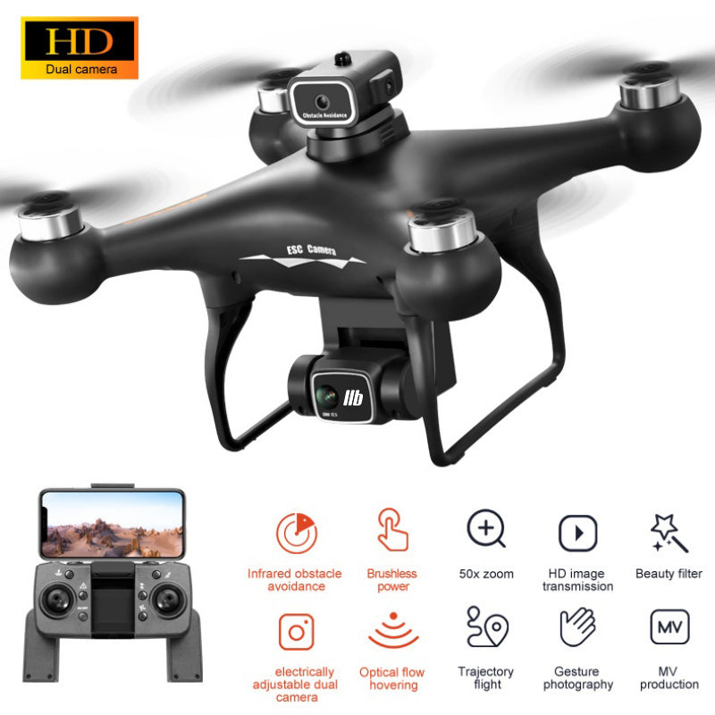 S116 Brushless Drone With Four-Way Obstacle Avoidance, HD Aerial Photography, Optical Flow Positioning, Remote Control, Long Battery Life